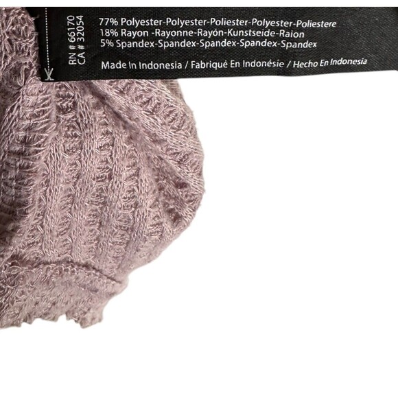 Urban Outfitters Out From Under Oversized Thermal Button-Front Top Size S Pink - Picture 7 of 9